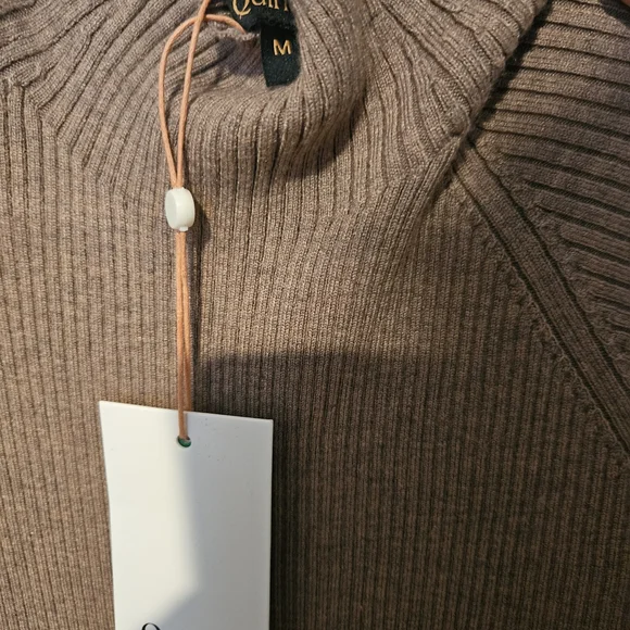 Quince Tan Long Sleeve Knit Dress - Picture 2 of 4